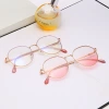 New anti-blue light glasses, the same style as Douyin, with a natural face and trendy internet-famous eye frame, are available for wholesale of Korean version myopia glasses for women Specification image